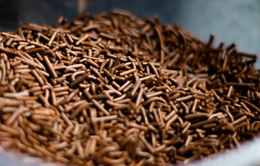 Sticker - A close-up shot of chocolate sprinkles