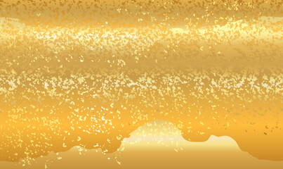 Poster - Gold grunge texture background. Chic trendy abstract marble gold luxury textures. Gold paint, brush strokes. Beautiful backgrounds for advertising, poster, invitations, wallpaper, textile. Vector