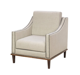 Poster - Gray armchair classic upholstered furniture