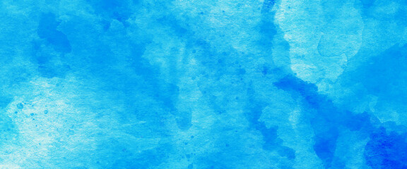 Poster - Colorful bright ink and watercolor textures on white paper background., watercolor background in blue and white painting with cloudy distressed texture and marbled grunge, hand painted abstract image.
