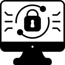 Ransomware Glyph Icon
