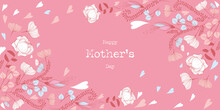 Mothers Day Flowers Illustration