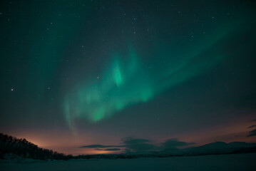 aurora boreal northern lights winter lapland