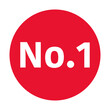 © illust_monster - No.1 label icon. Top level. Vector.