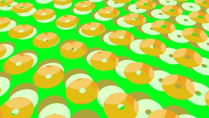 Poster - Abstract background from colored circles. Pattern.