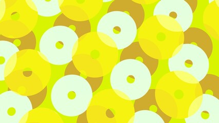 Poster - Abstract background from colored circles. Pattern.