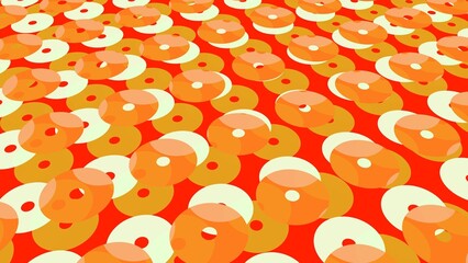 Poster - Abstract background from colored circles. Pattern.