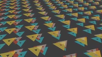 Poster - Abstract background from colored triangles. Pattern.