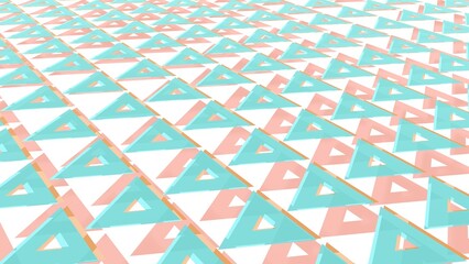 Poster - Abstract background from colored triangles. Pattern.