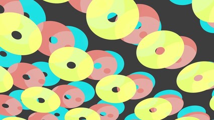 Poster - seamless background with circles