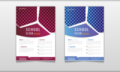 Creative School admission flyer design