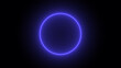 Geometric Minimalistic Background - Circle illustration with colorful electric FX for scifi images and texts - Techno wallpaper with circle effect and glow