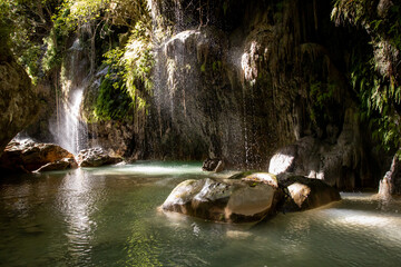 Canvas Print - Cascadas de Comala, Chiquilistlan, Jalisco, Mexico