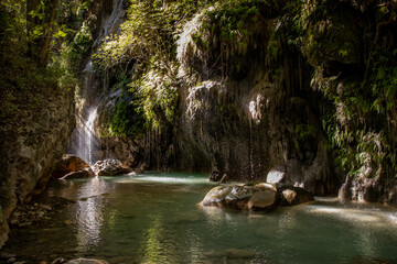 Canvas Print - Cascadas de Comala, Chiquilistlan, Jalisco, Mexico