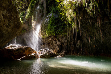 Canvas Print - Cascadas de Comala, Chiquilistlan, Jalisco, Mexico