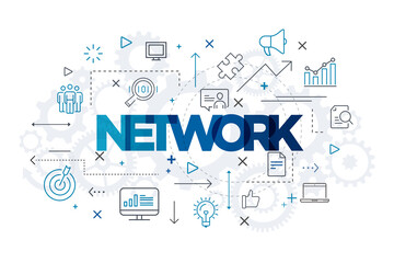 Wall Mural - network