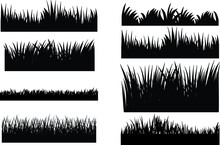 Grass Silhouettes Grass SVG EPS PNG