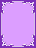 Fototapeta  - Pink border frame board. Vector background. Simple rectangular billboard, plaque, signboard or label 