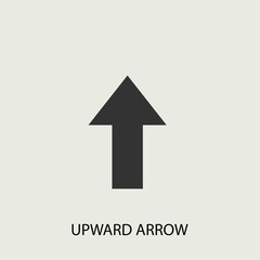 Wall Mural - upward arrow vector icon illustration sign 