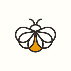 Poster - Firefly logo design icon vector illustration