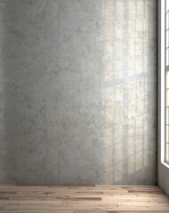 The empty living room and mock up decoration and wall texture background. 