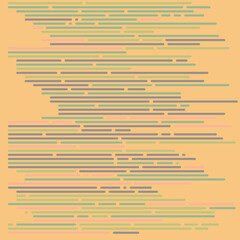 Code on screen vector illustration, flat cartoon coding lines simulation