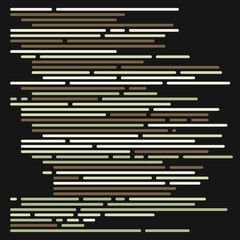 Code on screen vector illustration, flat cartoon coding lines simulation