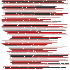 Code on screen vector illustration, flat cartoon coding lines simulation