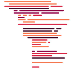 Code on screen vector illustration, flat cartoon coding lines simulation