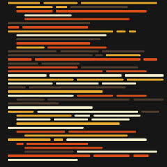 Code on screen vector illustration, flat cartoon coding lines simulation