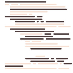 Code on screen vector illustration, flat cartoon coding lines simulation