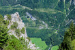 Ausblick auf das Klostertal mit der Arlbergbahn