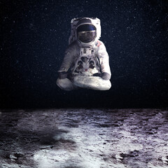 spaceman in yoga