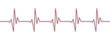 3d Ecg, Ekg  Graphic, Cardio Diagnosis. Red Heart Rhythm Line Vector Design To Use In Healthcare, Healthy Lifestyle, Medicine, Ekg, Ecg Concept Illustration Projects.