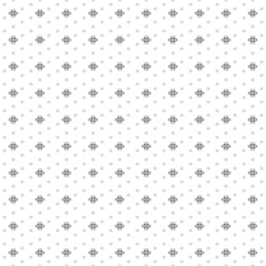 Poster - Square seamless background pattern from geometric shapes are different sizes and opacity. The pattern is evenly filled with black vision symbols. Vector illustration on white background