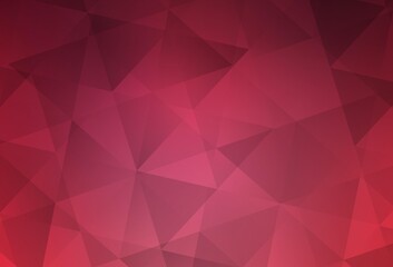 Wall Mural - Light Pink vector polygonal pattern.
