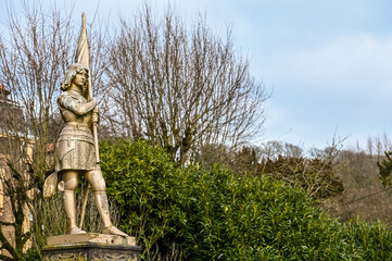 Wall Mural - France Longwy Jeanne d'Arc statue pucelle