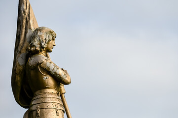 Poster - France Longwy Jeanne d'Arc statue pucelle