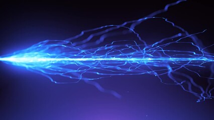 Poster - Abstract Energy Forcefield Particles Background Loop/ 4k animation of an abstract wallpaper background of energy forcefield fractal particles flowing with depth of field and seamless looping