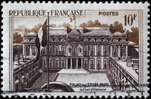 Élysée Palace On Vintage French Stamp