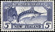 Swordfish on vintage New Zealand postage stamp
