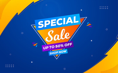 Wall Mural - speciel sale banner design.