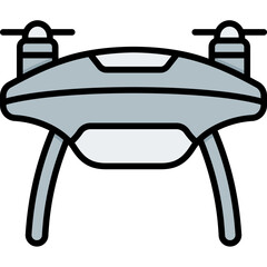 Sticker - drone filled outline icon