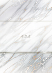 Wall Mural - luxury elegant background. white and black marble texture with gold veins and frosted glass copy spa