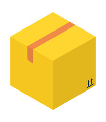 Sticker - isometric box icon