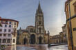 View of the Cathedral of Oviedo, Uvieu, in Asturias, Spain 