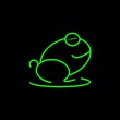  frog line logo design Vector Image , frog logo  