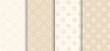 © PETR BABKIN - Collection of simple background wallpapers on beige, vector