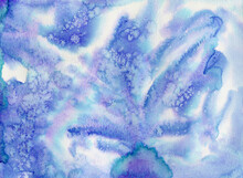 Watercolor Blue Abstract Background