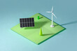 © Marcos Osorio/Stocksy - Renewable energies in a green environment